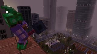 Screenshot of the Minecraft Bedrock Marketplace product Mickey's Horror City created by Mine-North.