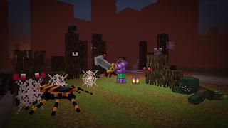 Screenshot of the Minecraft Bedrock Marketplace product Mickey's Horror City created by Mine-North.