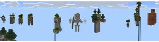Panorama of the Minecraft Bedrock Marketplace product Mob Skyblock created by Mine-North.