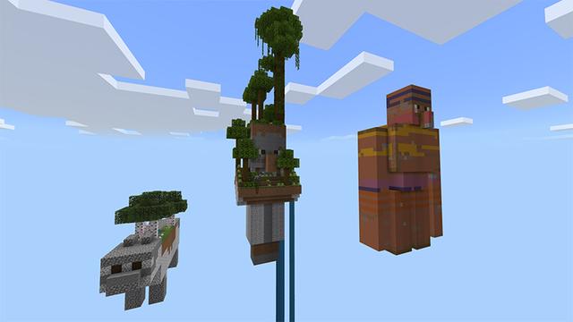 Screenshot of the Minecraft Bedrock Marketplace product Mob Skyblock created by Mine-North.