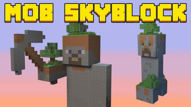 Thumbnail of the Minecraft Bedrock Marketplace product Mob Skyblock created by Mine-North.