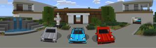 Panorama of the Minecraft Bedrock Marketplace product Modern Mansion created by Mine-North.