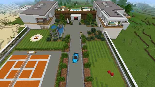 Screenshot of the Minecraft Bedrock Marketplace product Modern Mansion created by Mine-North.