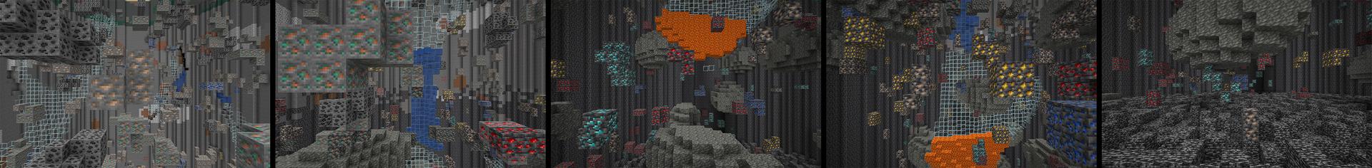 Panorama of the Minecraft Bedrock Marketplace product Modern X-ray created by Mine-North.
