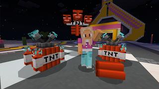 Screenshot of the Minecraft Bedrock Marketplace product Plus de TNT created by Mine-North.