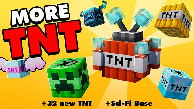 Thumbnail of the Minecraft Bedrock Marketplace product More TNT created by Mine-North.
