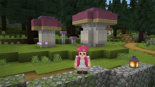 Screenshot of the Minecraft Bedrock Marketplace product Mushroom Forest created by Mine-North.