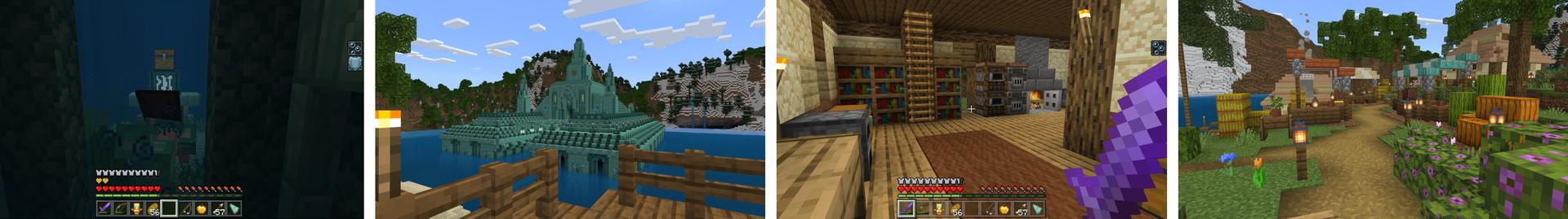 Panorama of the Minecraft Bedrock Marketplace product Ocean Dungeon created by Mine-North.