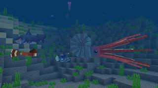 Screenshot of the Minecraft Bedrock Marketplace product Ocean Life created by Mine-North.