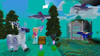 Screenshot of the Minecraft Bedrock Marketplace product One Block Dimensions created by Mine-North.