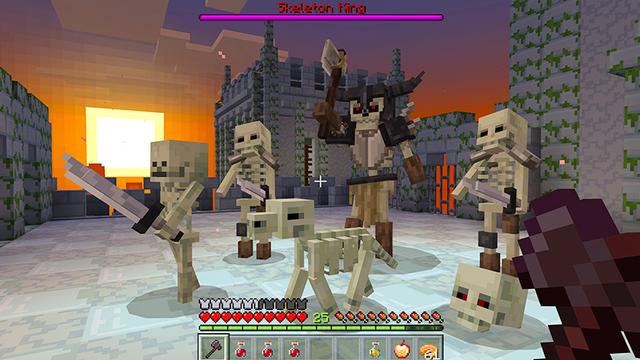 Screenshot of the Minecraft Bedrock Marketplace product One Block Dimensions created by Mine-North.