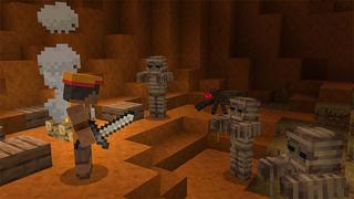 Screenshot of the Minecraft Bedrock Marketplace product One Block Red Desert created by Mine-North.