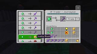 Screenshot of the Minecraft Bedrock Marketplace product OP Trader created by Mine-North.