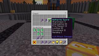 Screenshot of the Minecraft Bedrock Marketplace product OP Trader created by Mine-North.