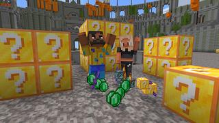 Screenshot of the Minecraft Bedrock Marketplace product OP Trader created by Mine-North.