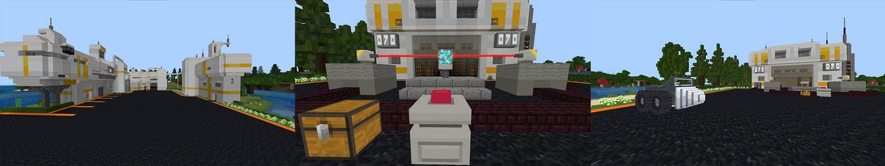 Panorama of the Minecraft Bedrock Marketplace product Ores Processor created by Mine-North.