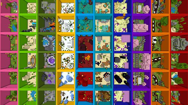 Screenshot of the Minecraft Bedrock Marketplace product Parkour Grid created by Mine-North.