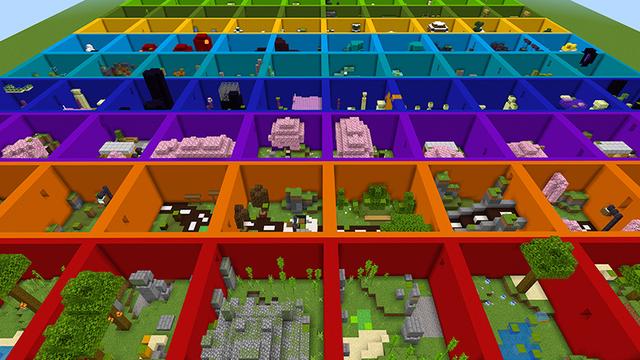 Screenshot of the Minecraft Bedrock Marketplace product Parkour Grid created by Mine-North.