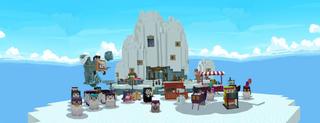 Panorama of the Minecraft Bedrock Marketplace product Penguins Skyblock created by Mine-North.