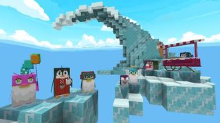 Screenshot of the Minecraft Bedrock Marketplace product Penguins Skyblock created by Mine-North.