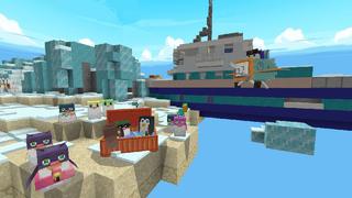 Screenshot of the Minecraft Bedrock Marketplace product Penguins Skyblock created by Mine-North.