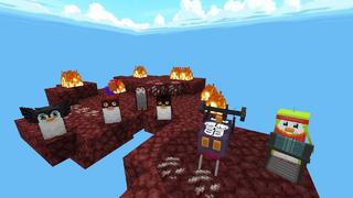 Screenshot of the Minecraft Bedrock Marketplace product Penguins Skyblock created by Mine-North.