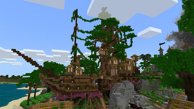 Screenshot of the Minecraft Bedrock Marketplace product Pirates created by Mine-North.
