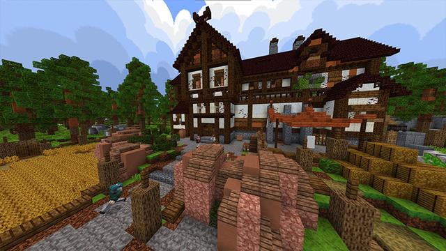 Screenshot of the Minecraft Bedrock Marketplace product Pixel Mania Texture Pack created by Mine-North.