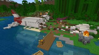 Screenshot of the Minecraft Bedrock Marketplace product Plane Crash Hardcore created by Mine-North.