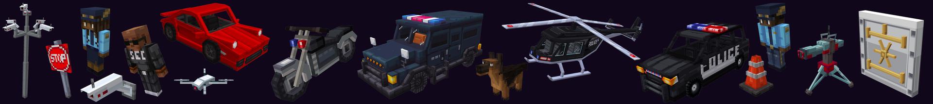 Panorama of the Minecraft Bedrock Marketplace product Police created by Mine-North.