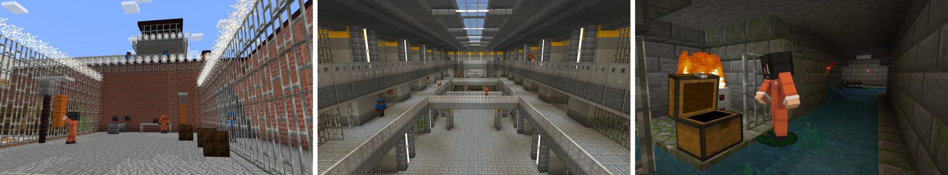 Panorama of the Minecraft Bedrock Marketplace product Prison Escape created by Mine-North.