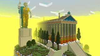 Screenshot of the Minecraft Bedrock Marketplace product Rainbow LuckyBlocks created by Mine-North.