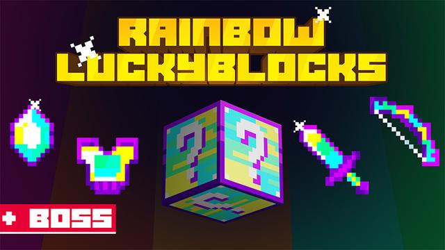 Thumbnail of the Minecraft Bedrock Marketplace product Rainbow LuckyBlocks created by Mine-North.