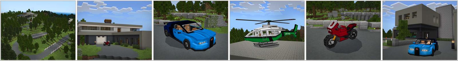Panorama of the Minecraft Bedrock Marketplace product Rich Life Survival created by Mine-North.