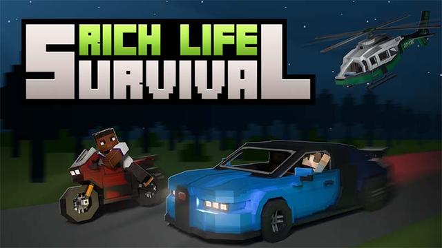 Thumbnail of the Minecraft Bedrock Marketplace product Rich Life Survival created by Mine-North.