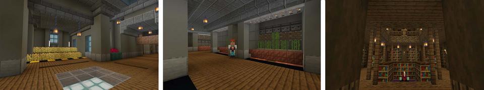 Panorama of the Minecraft Bedrock Marketplace product Secret Bunker created by Mine-North.