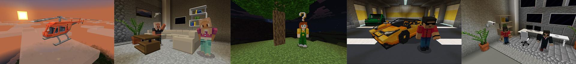 Panorama of the Minecraft Bedrock Marketplace product Secret Tree Base created by Mine-North.