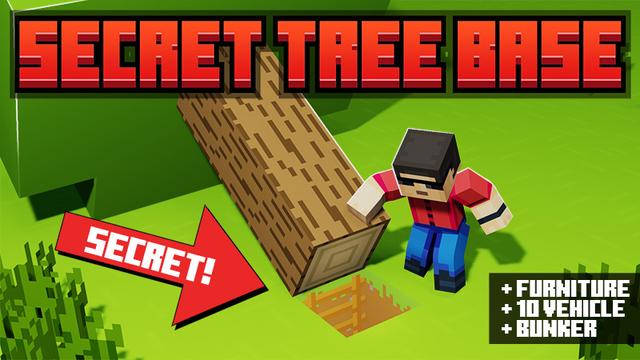 Thumbnail of the Minecraft Bedrock Marketplace product Secret Tree Base created by Mine-North.