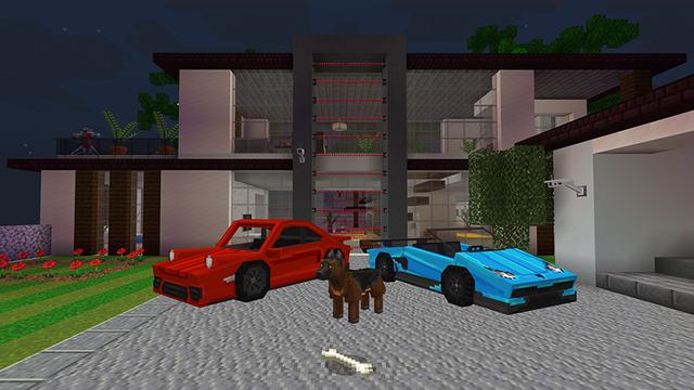 Screenshot of the Minecraft Bedrock Marketplace product Security Mansion created by Mine-North.