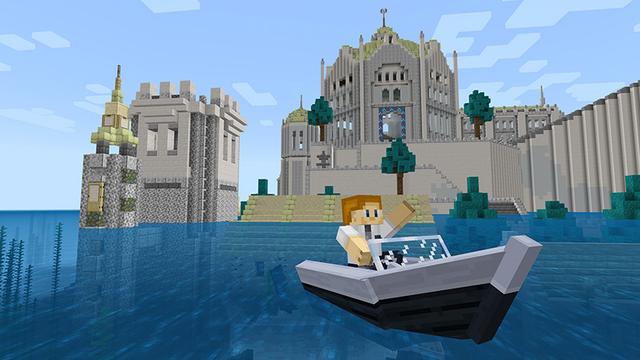 Screenshot of the Minecraft Bedrock Marketplace product Sharks World created by Mine-North.