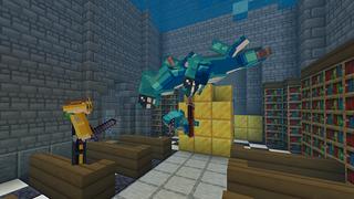 Screenshot of the Minecraft Bedrock Marketplace product Sharks created by Mine-North.