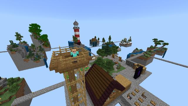 Screenshot of the Minecraft Bedrock Marketplace product Skyblock Chunk Quest created by Mine-North.