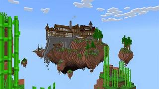 Screenshot of the Minecraft Bedrock Marketplace product Skyblock Elytra Challenge created by Mine-North.