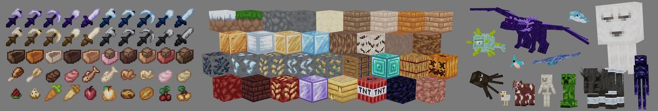 Panorama of the Minecraft Bedrock Marketplace product Skyblock Texture Pack created by Mine-North.