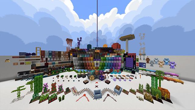 Screenshot of the Minecraft Bedrock Marketplace product Skyblock Texture Pack created by Mine-North.