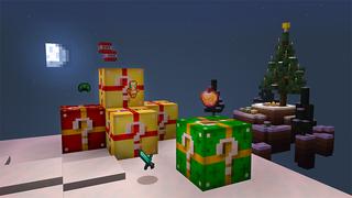 Screenshot of the Minecraft Bedrock Marketplace product Skyblock with Lucky Presents created by Mine-North.