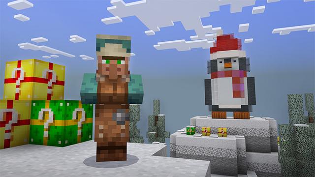 Screenshot of the Minecraft Bedrock Marketplace product Skyblock with Lucky Presents created by Mine-North.