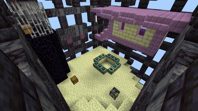 Screenshot of the Minecraft Bedrock Marketplace product Spawner Skyblock created by Mine-North.