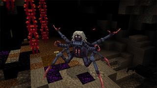 Screenshot of the Minecraft Bedrock Marketplace product Spider Dungeon created by Mine-North.
