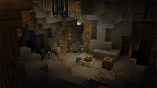 Screenshot of the Minecraft Bedrock Marketplace product Spider Dungeon created by Mine-North.